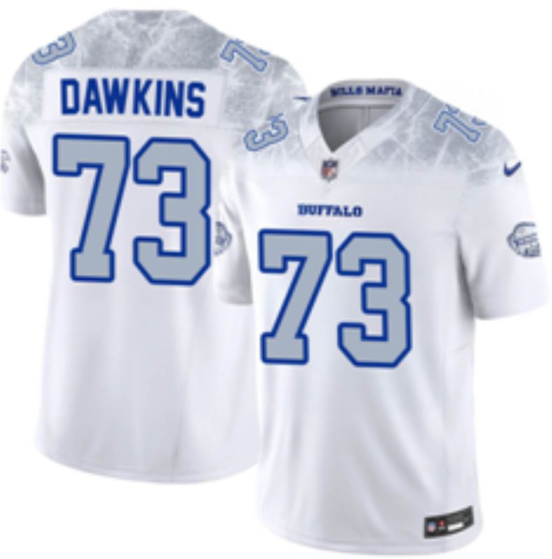 Men Buffalo Bills #73 Dawkins Nike White 2025 Rivalries Collection Limited NFL Jersey->buffalo bills->NFL Jersey